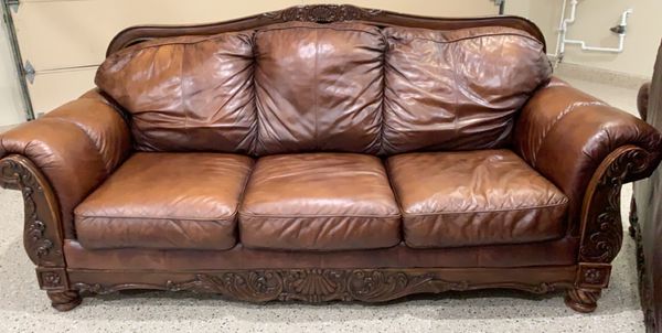 2004 leather sofa and love seat