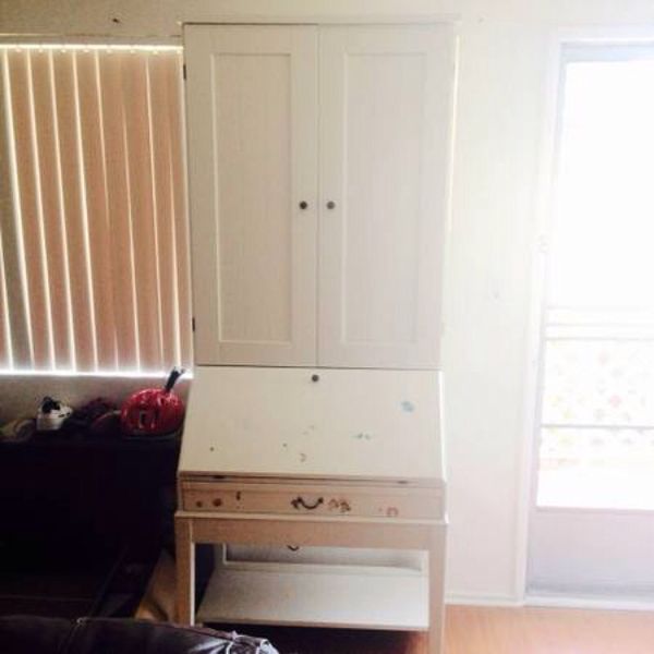 IKEA HEMNES Secretary Desk with Hutch Great Condition Bookcase Shelf