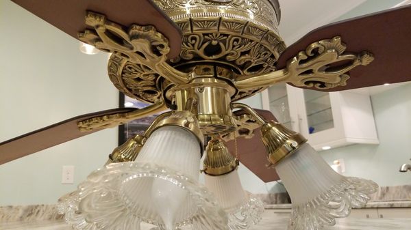 Hunter Medalist Series Ceiling Fan Gold Works For Sale In Dunwoody Ga Offerup