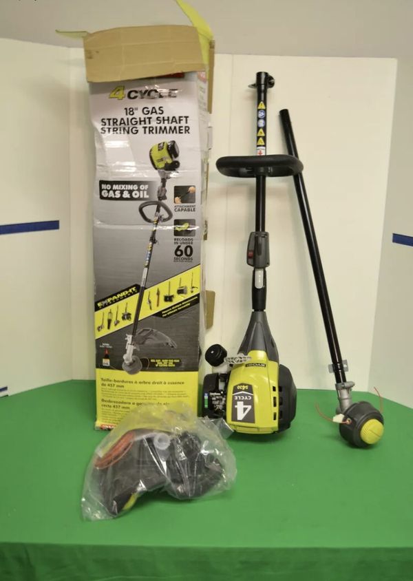 Ryobi 4 Cycle 30cc Gas Straight Shaft String Trimmer Expand It Series ...