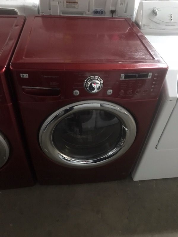Lg Red Front Load Washer Dryer Set for Sale in Ocoee, FL OfferUp