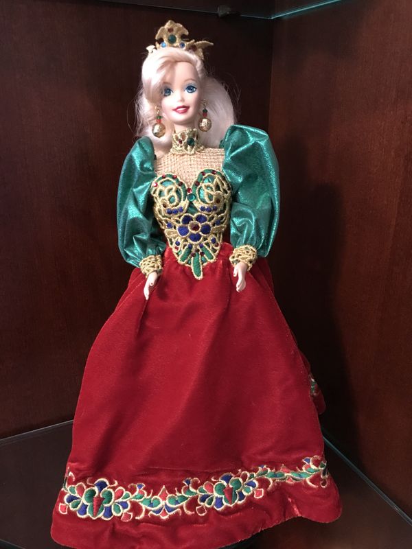 holiday jewel porcelain barbie doll