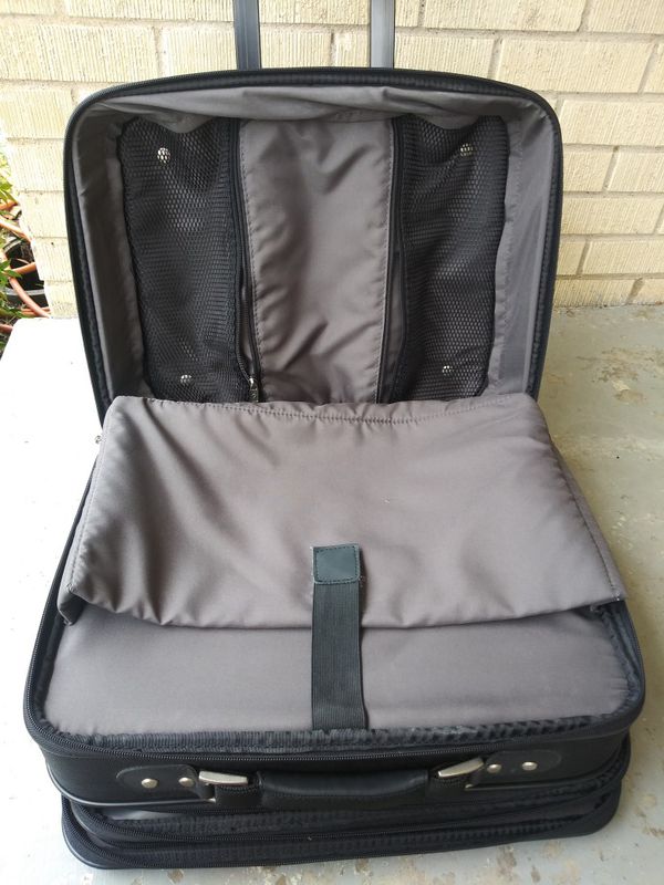 Samsonite Rolling Laptop Bag Carry On Case with Wheels Black Overnight ...