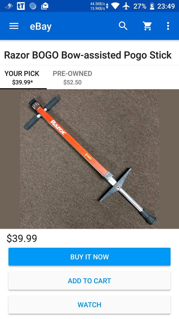 Razor BoGo Pogo Stick ) for Sale in Woodinville, WA OfferUp