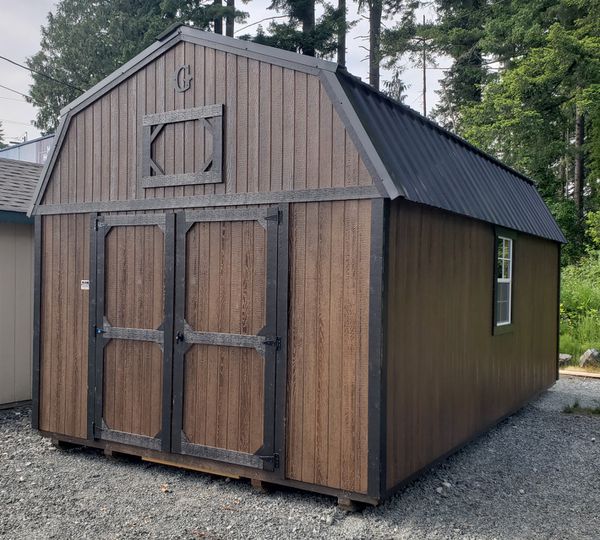 lofted barn utility storage garden tool shed portable
