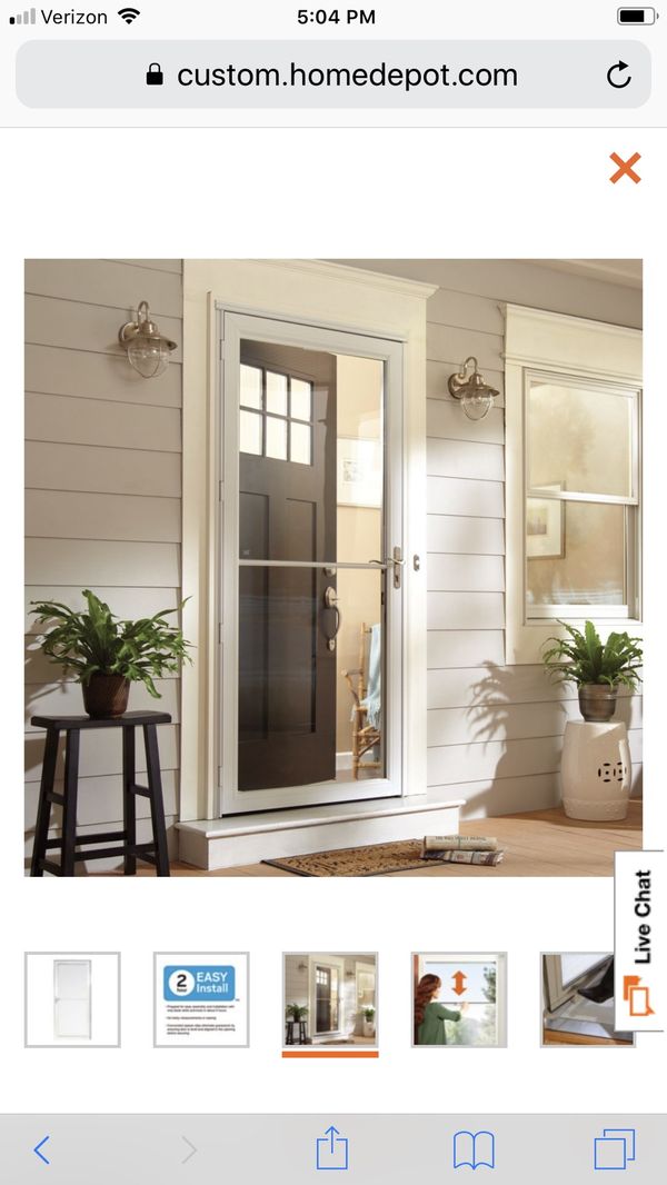 Andersen storm retractable screen door 36x80 for Sale in Bonney Lake