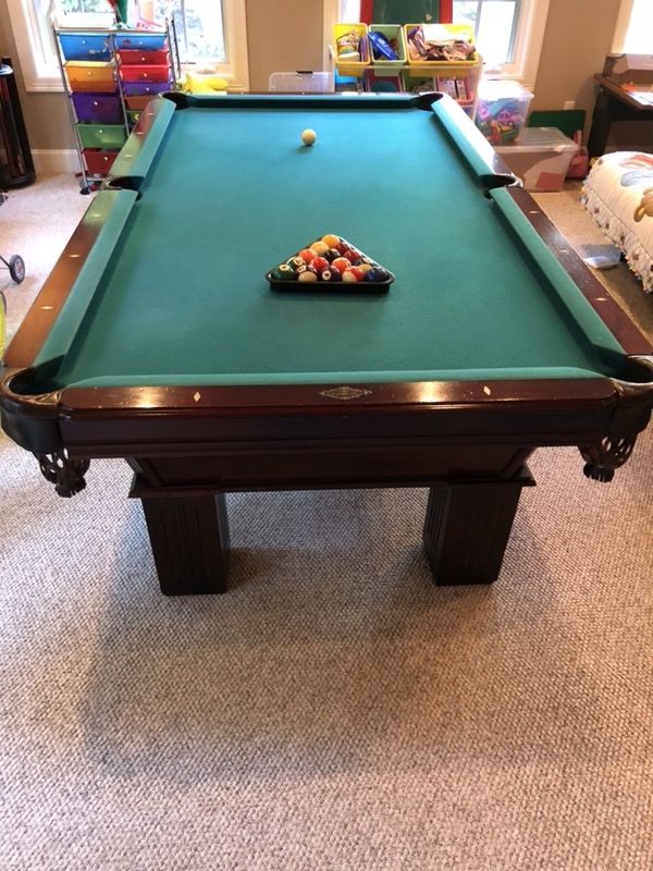 leather pocket pool table