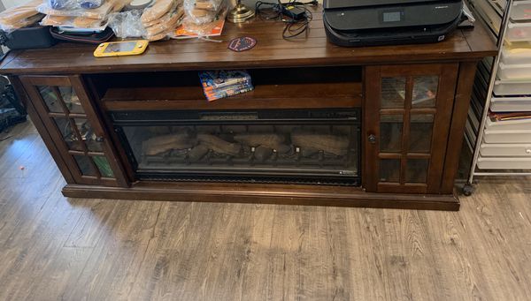 Fireplace hutch/tv stand for Sale in Bonney Lake, WA OfferUp