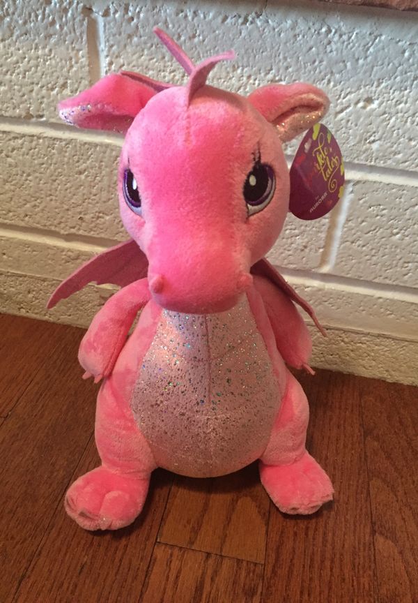 Sparkle Tales by Aurora Dahlia Dragon pink plush stuffed animal Stuffie ...