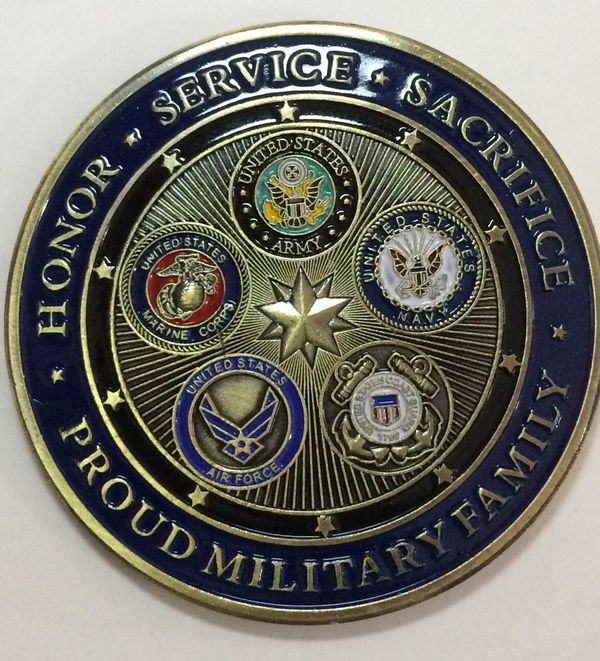 US MILITARY ALL BRANCHES Large Challenge Coin 2” for Sale in Cranston ...