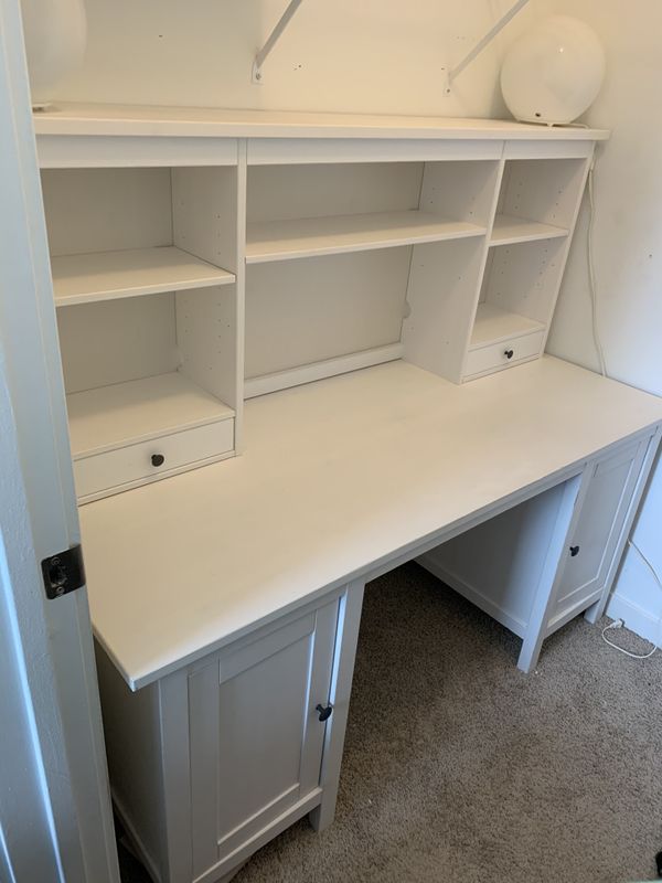 IKEA Hemnes Desk With Hutch Chair For Sale In Chicago IL OfferUp   Cb39a8666d8e45d59c690af9950544c7 