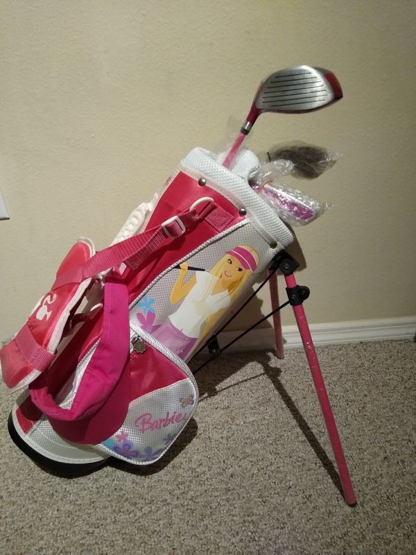 barbie golf club set