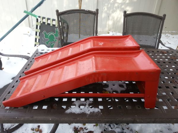 Two Metal Car Ramps Red For Sale In Elgin Il Offerup