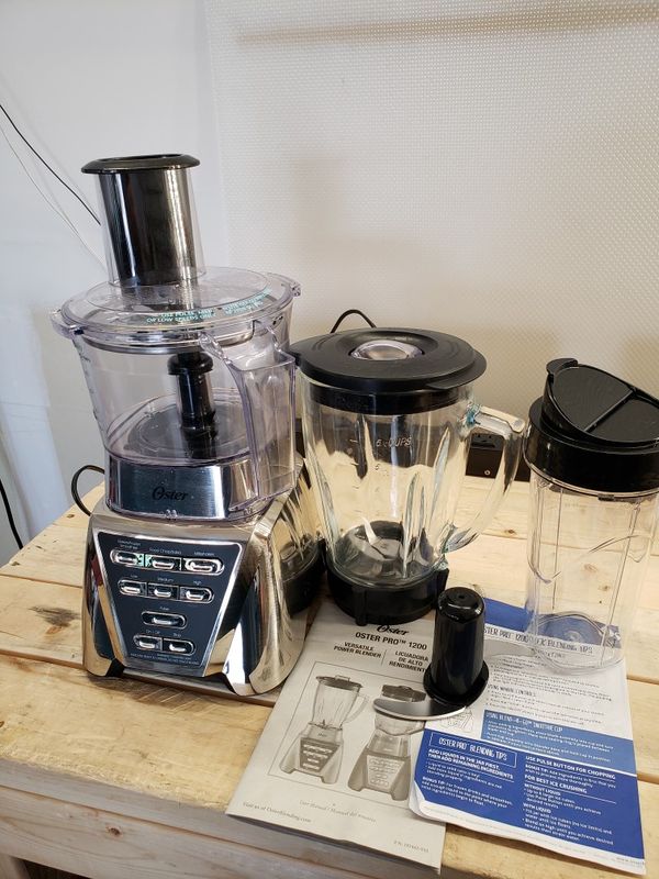 Oster Pro 1200 Blender with Glass Jar plus Smoothie Cup & Food