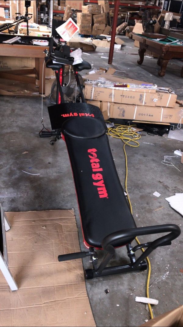 Total Gym 1900 Ultimate Home Fitness Exercise Machine Equipment + DVDs