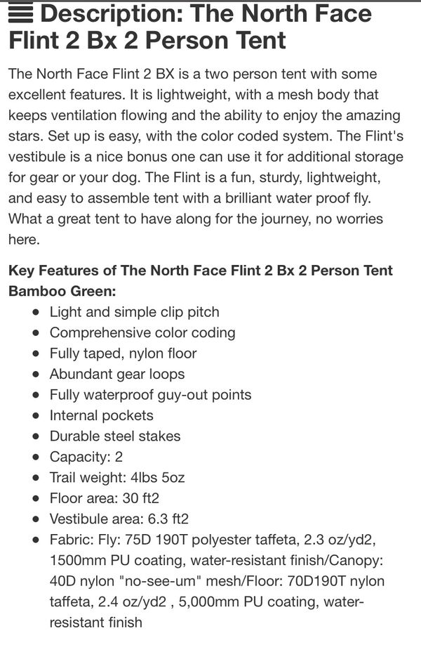 the north face flint 2