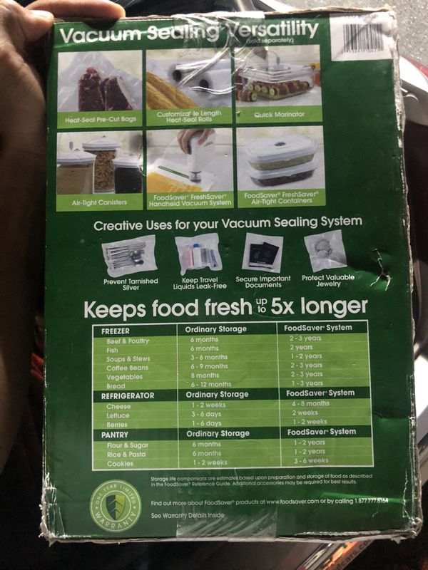 Food Saver Vacuum System Sealer. Series 3800 for Sale in Naples, FL