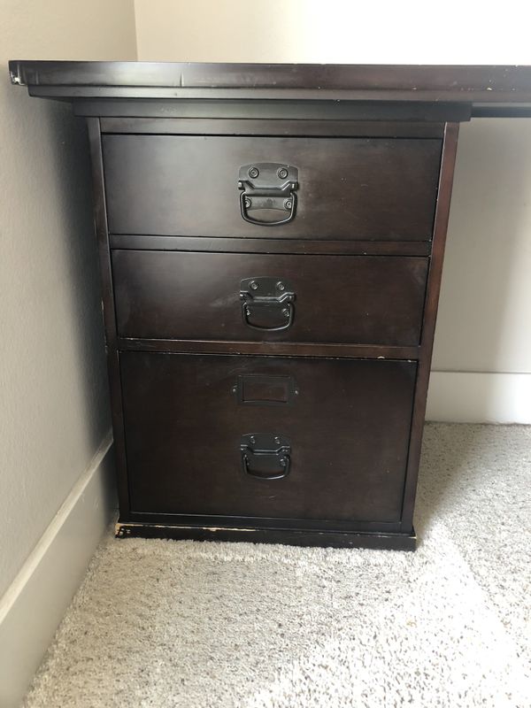 Pottery Barn “Bedford” Rectangle Desk Espresso for Sale in West