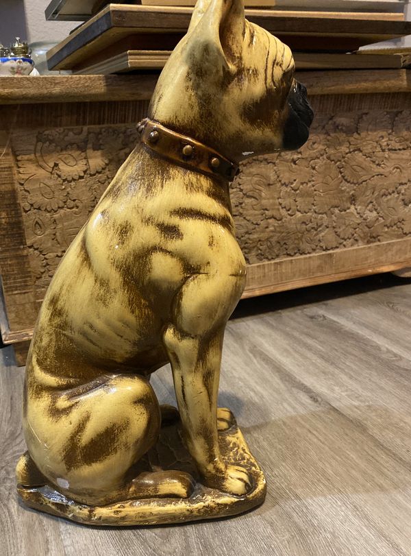 ceramic boxer statue