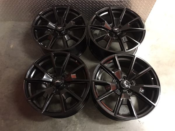 New 19 inch Ford Mustang Wheels Rims 5x114.3 Lug 5 black gloss Oem ...