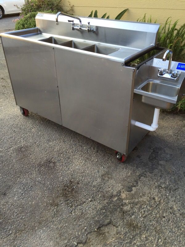 Mobile Restaurant 3 Compartment Concession Sink For Sale In Tustin Ca Offerup