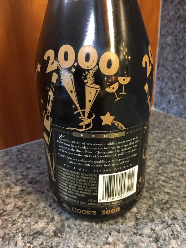 2000 Cook's Brut millennium champagne for Sale in Davie, FL - OfferUp