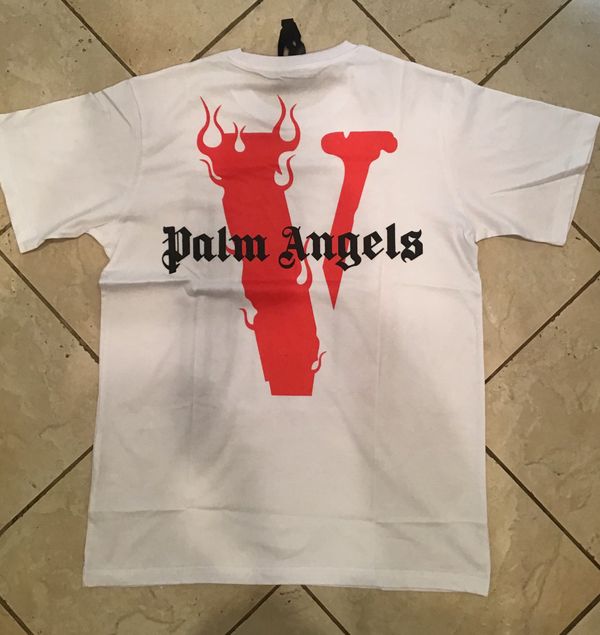 vlone palm angels shirt white