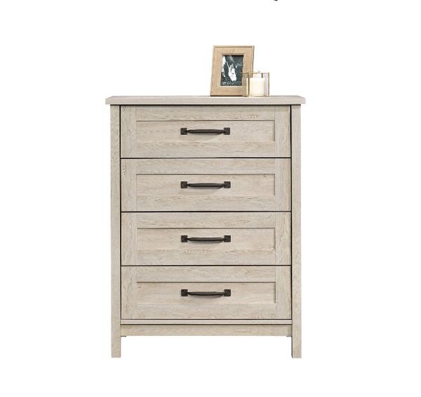 Better Homes & Gardens Modern Farmhouse 4-drawer Chest, Rustic White 