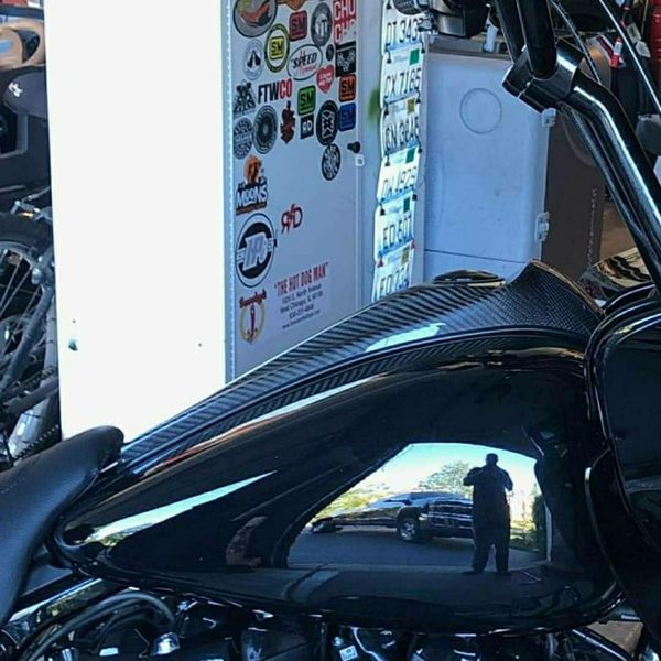 Carbon fiber harley touring bagger dash tank console road glide street glide roadglide ultra for