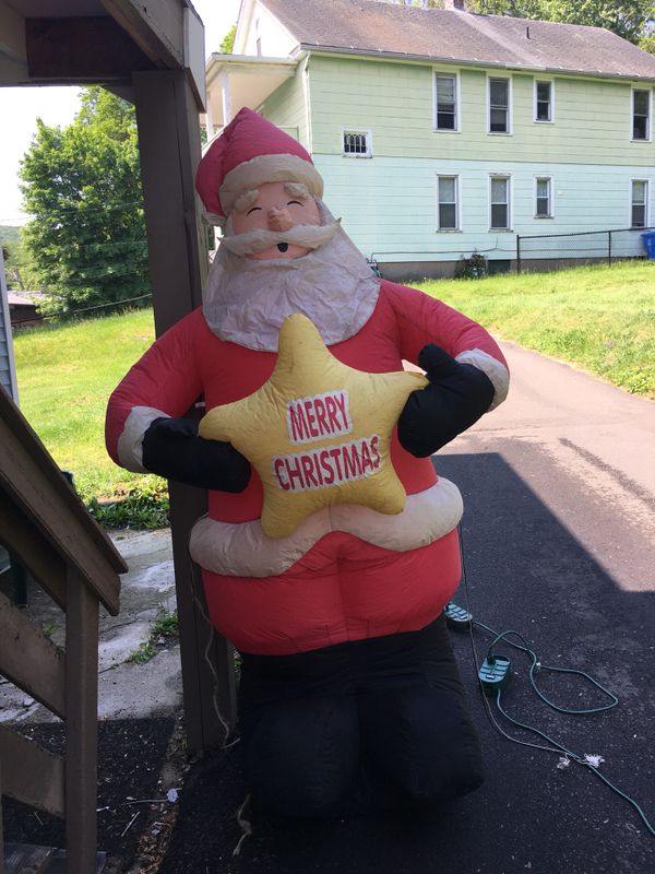 7ft Airblown inflatable santa with star Christmas blow up for Sale in