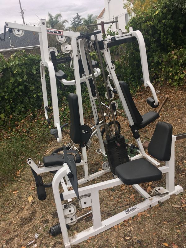 Muscle 3” tuff stuff “with +all options 8station home gym for Sale in