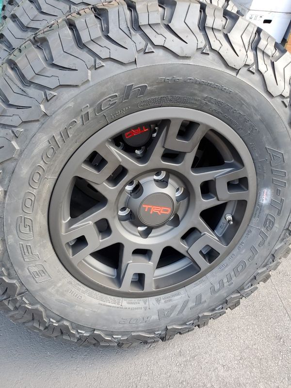 New set of 4 Toyota Trd Pro OEM wheels/rims with brand new BFGOODRICH ...