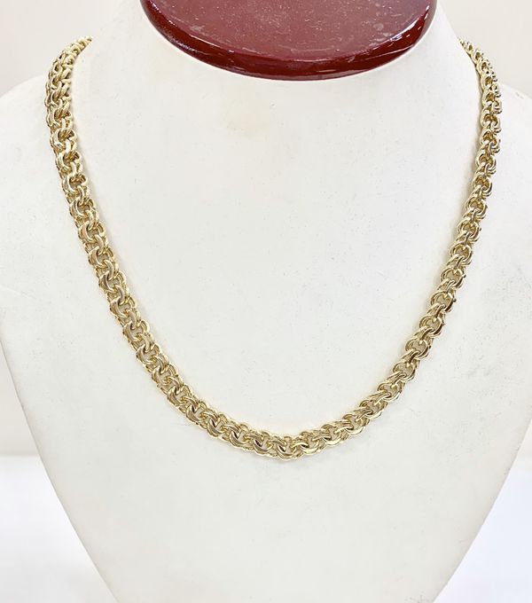 10 karat gold chino link chain custom handmade 6 mm 28” payment ...