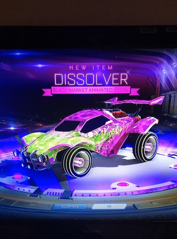 Rocket League PS4 Dissolver Black Market Decal for Sale in Bullhead City, AZ OfferUp