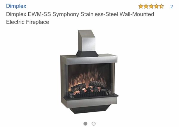 Dimplex Fireplace Ewm Ss Symphony Stainless Steel Wall For Sale In