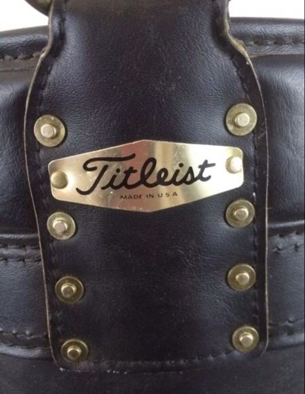 Vintage Titleist leather black golf bag for Sale in Buffalo Grove, IL