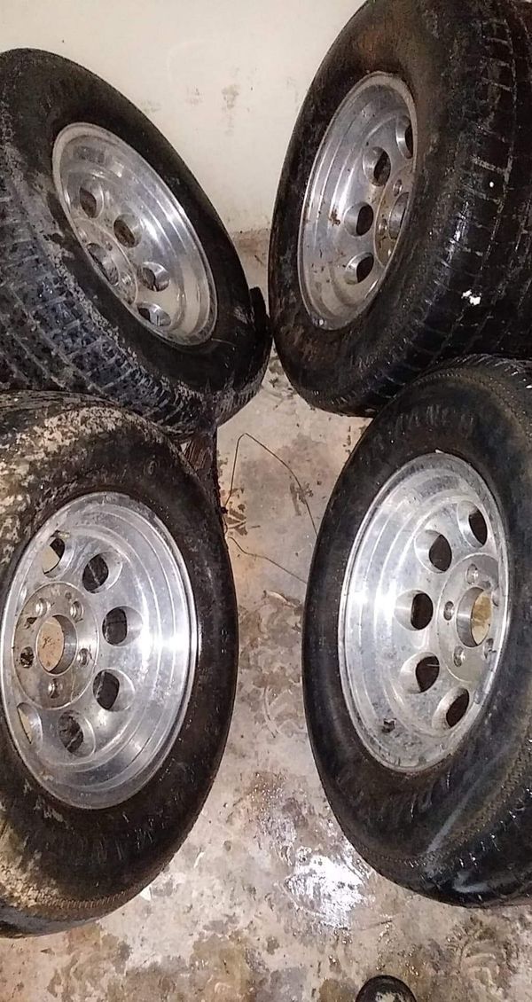 15in aluminum bullet hole rims 5 lug pattern for Sale in Greenville, SC