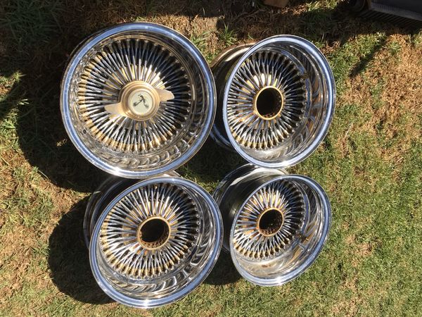 4 14x7 Dayton wire wheels lowrider for Sale in Oxnard, CA - OfferUp