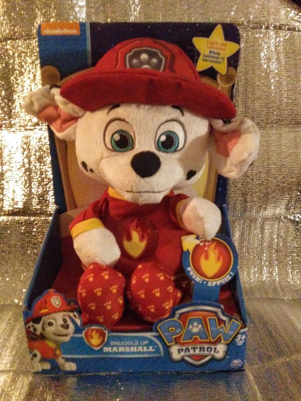 paw patrol snuggle up marshall