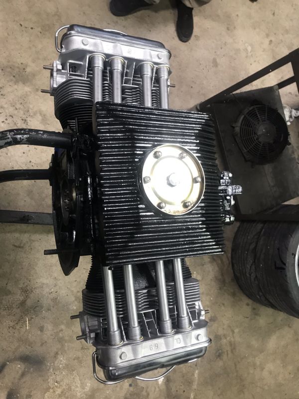 Vw long block 1776. 040 big valve racing heads dual springs chromoly