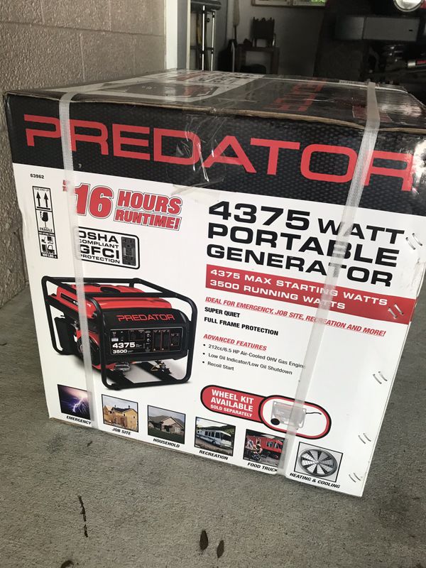 Predator 4375 Watt Portable Generator for Sale in Greensboro, NC - OfferUp