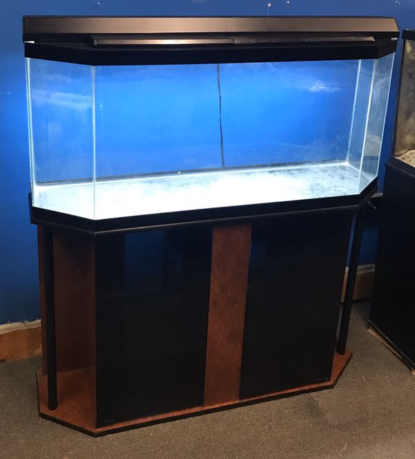 52 gallon Flatback half Hexagon Aquarium fish tank complete $300 for ...