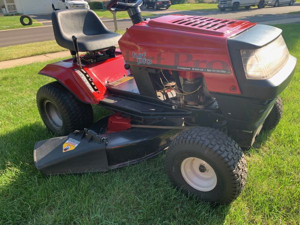 Turf Pro 13 Hp 34 Inch Ride On Lawn Mower For Sale In Romeoville, Il 