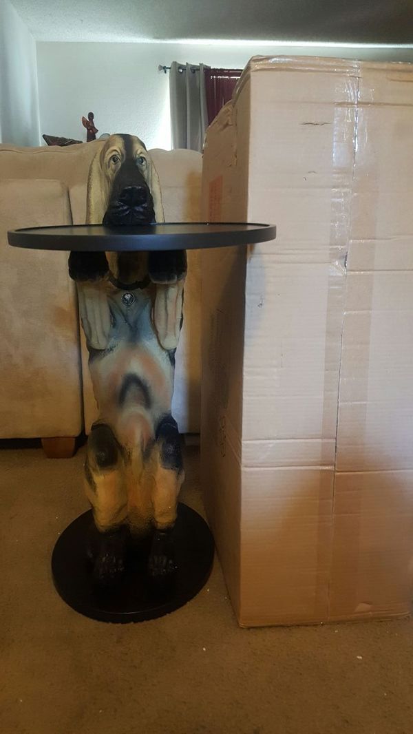 dog butler statue for sale