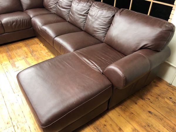 divani italian leather sofa left facing