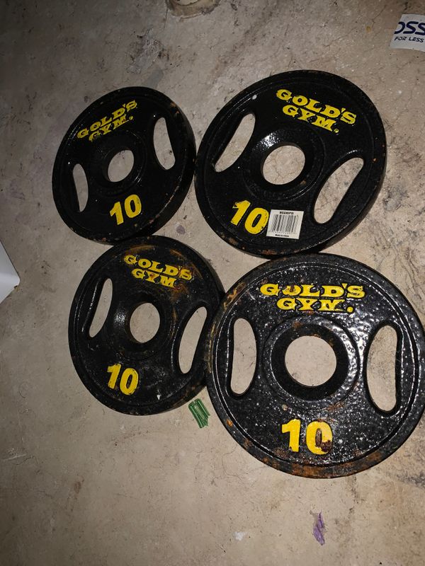 4 Gold’s Gym Weights (10 lbs) for Sale in Baltimore, MD OfferUp