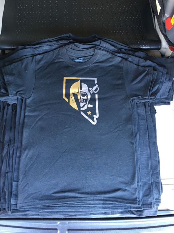 golden knights raiders shirt