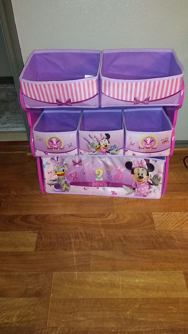 minnie mouse multi bin toy organizer