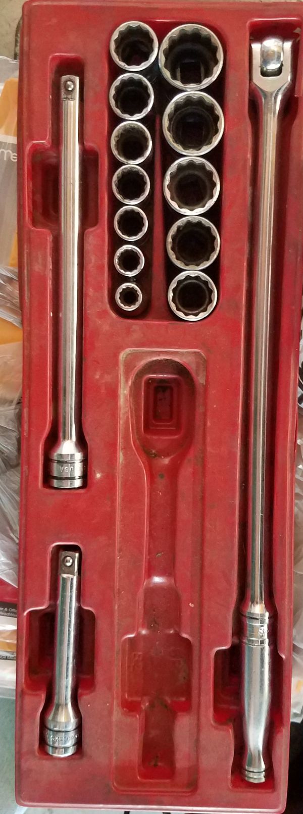 1/2 inch Snap on breaker bar socket set extensions for Sale in Santa Fe