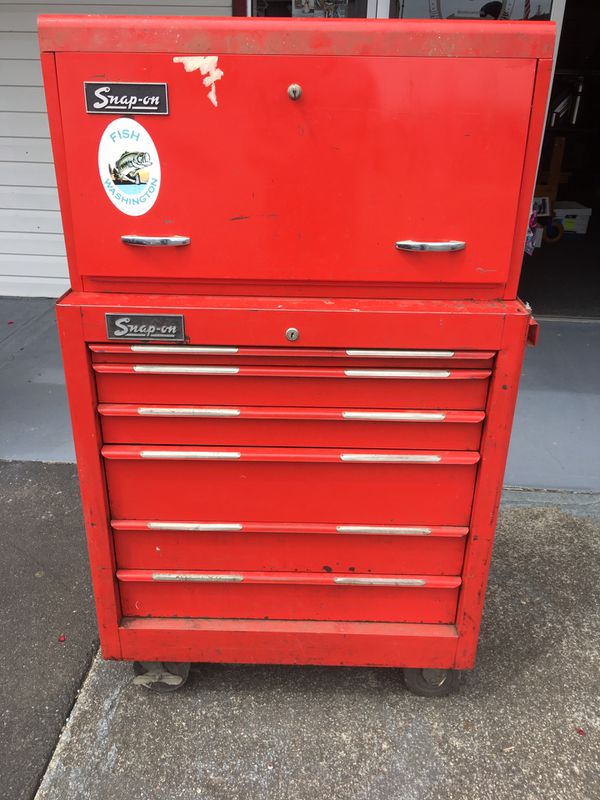 Snap On 13 Drawer Roll Away Tool Box & Tools! for Sale in Montesano, WA